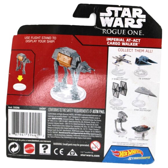 Star Wars Rogue One Hot Wheels Starships Imperial AT-ACT Cargo Walker Flight Sta - Picture 7 of 9